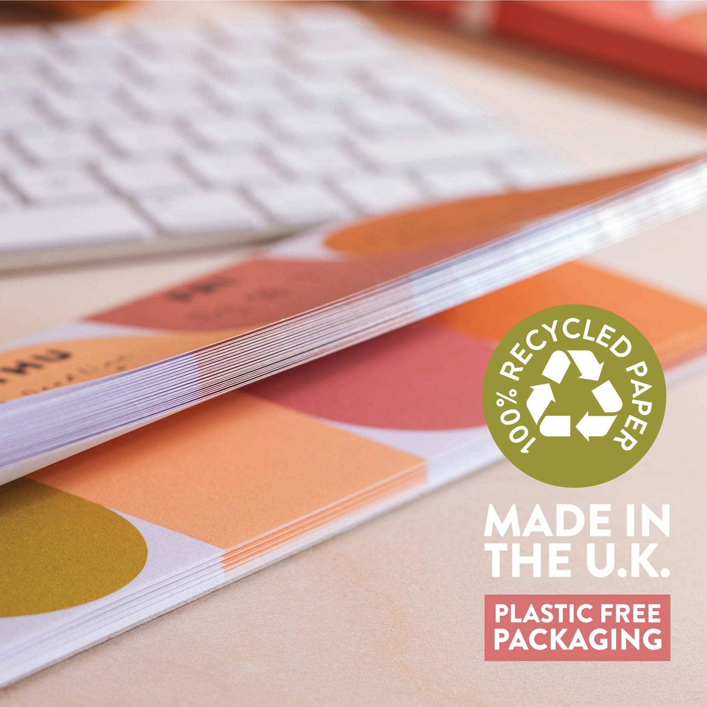 100% Recycled Paper, made in the UK and Plastic Free packaging on all Good Tuesday products.