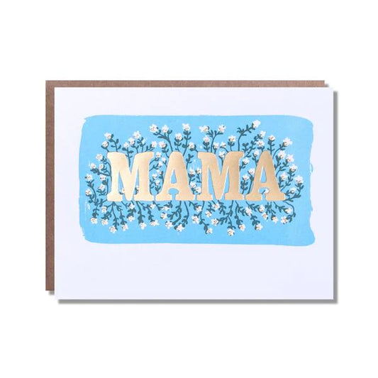 Floral Foil Mama Card