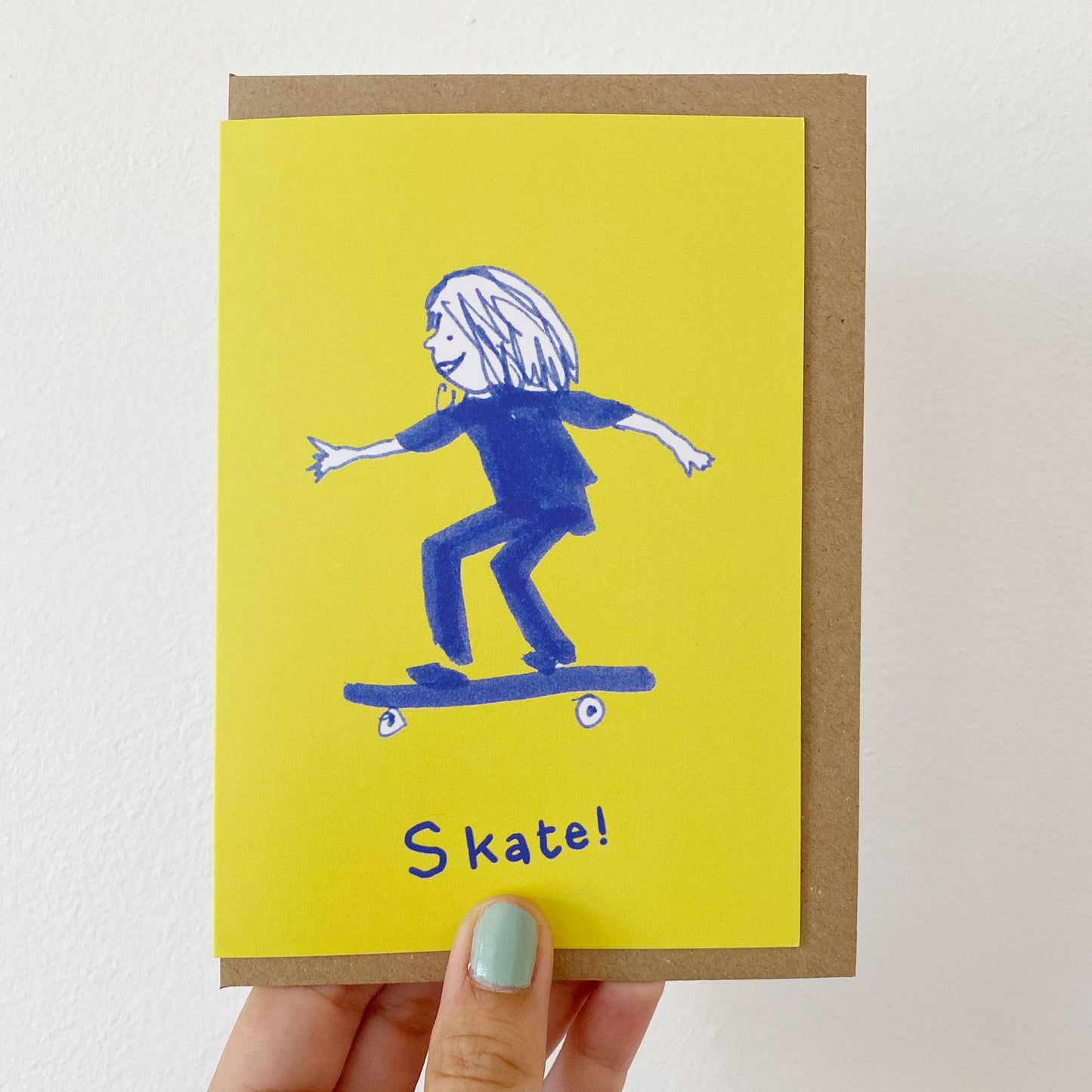 Skateboard greetings card