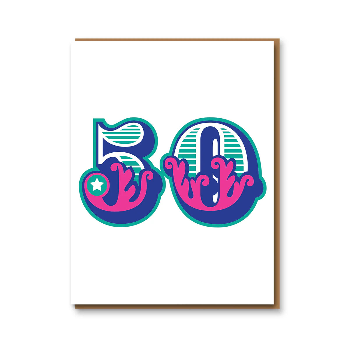 Big Top 50 Greeting Card