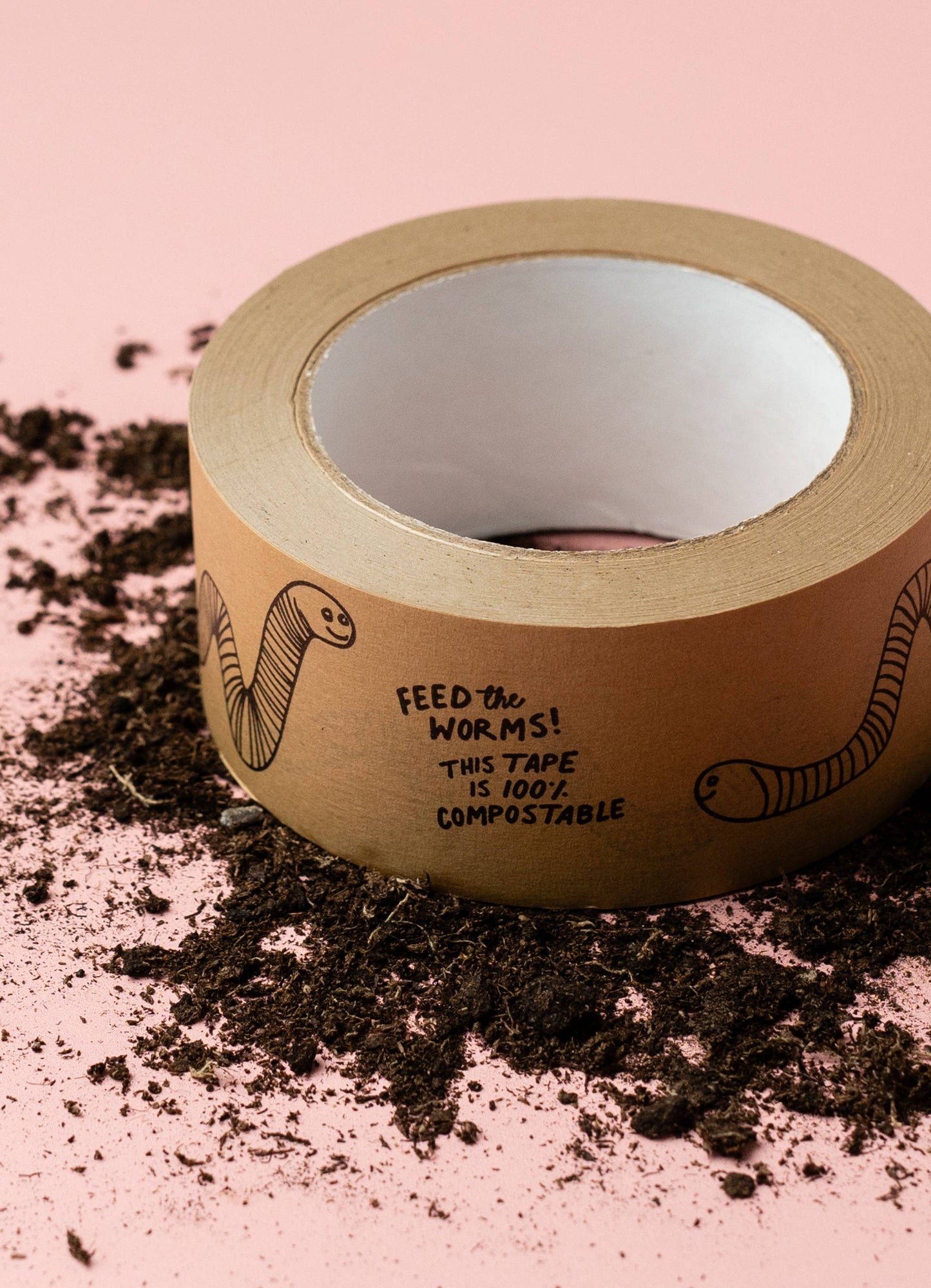 Feed The Worms Kraft Paper Tape 48mm x 50m