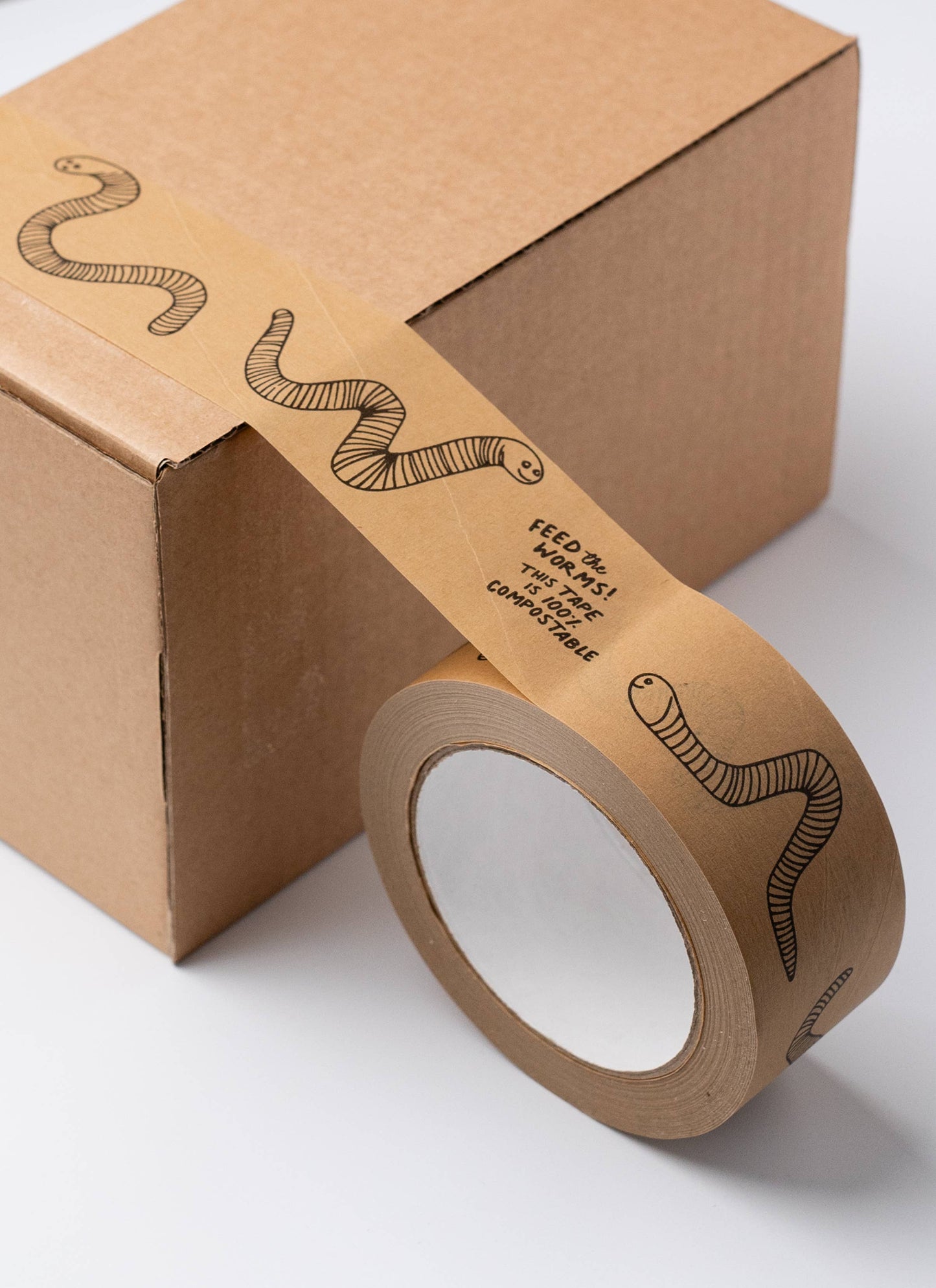 Feed The Worms Kraft Paper Tape 48mm x 50m