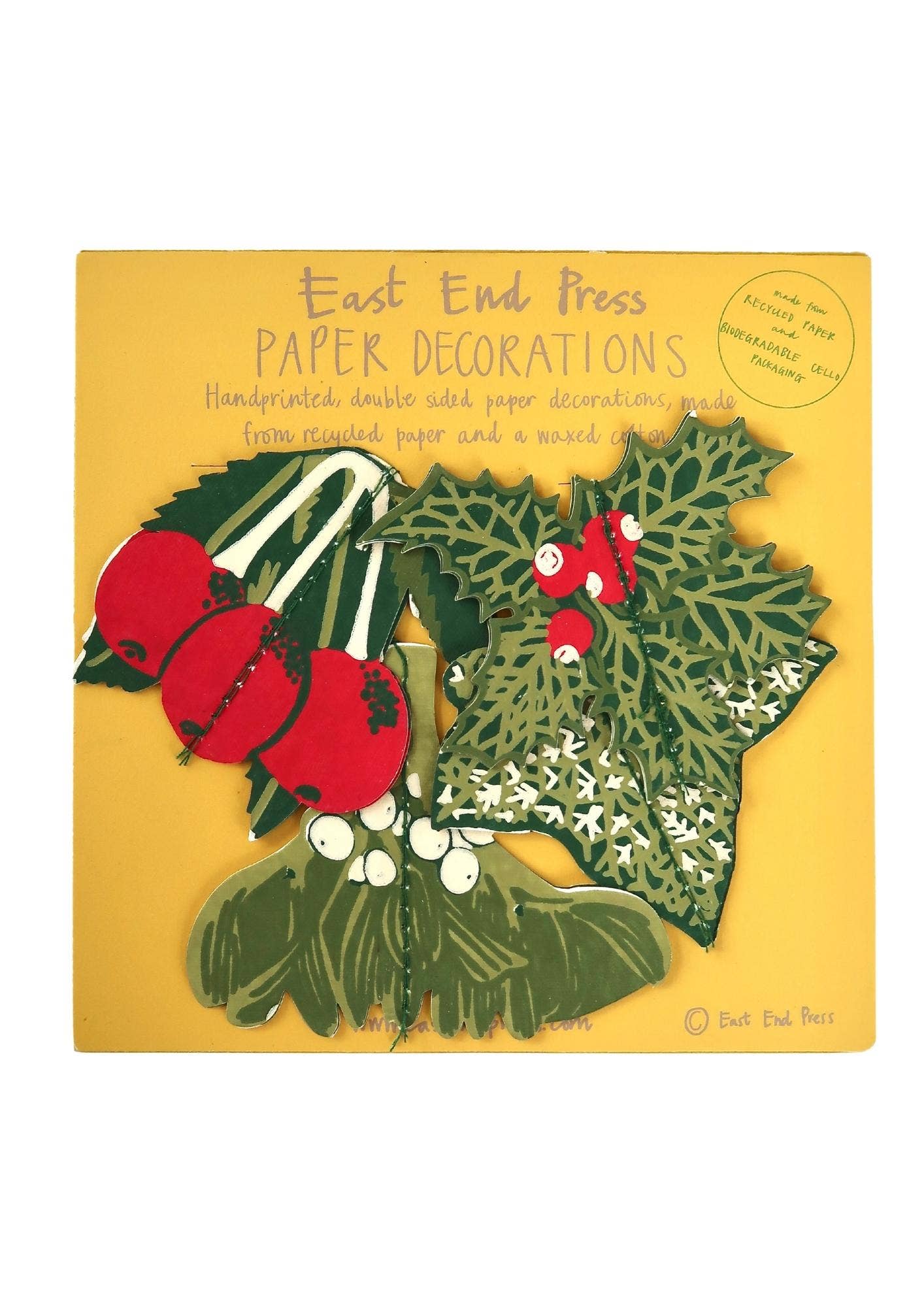 Festive Foliage Paper Ornaments