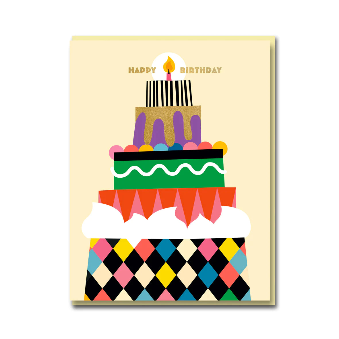 Greeting CardsCake Tower Happy Birthday Card