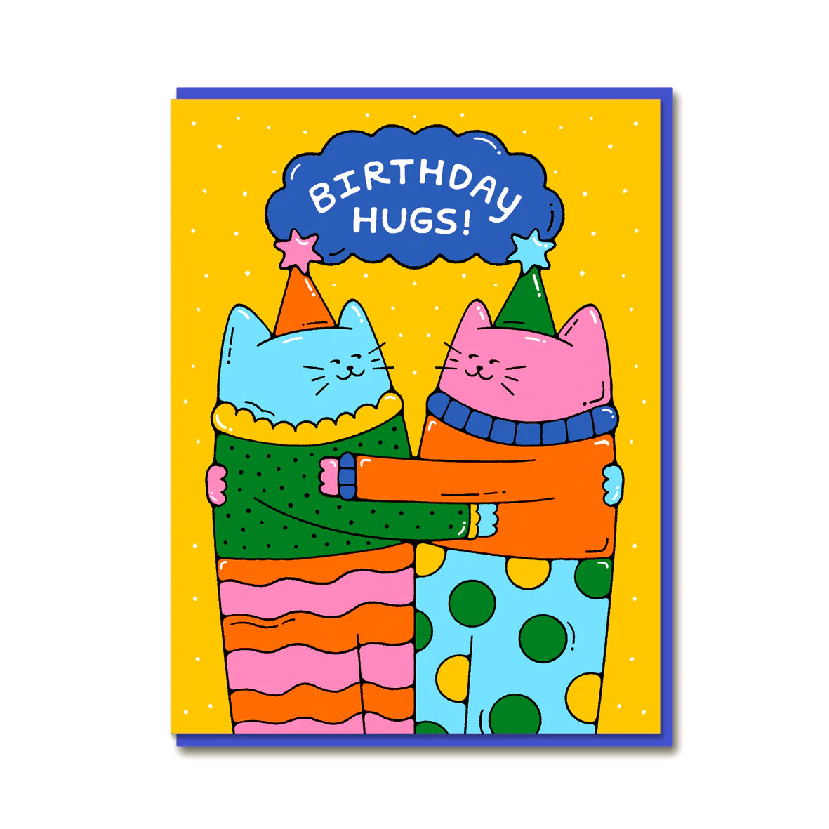 Birthday Hugging Cats Card