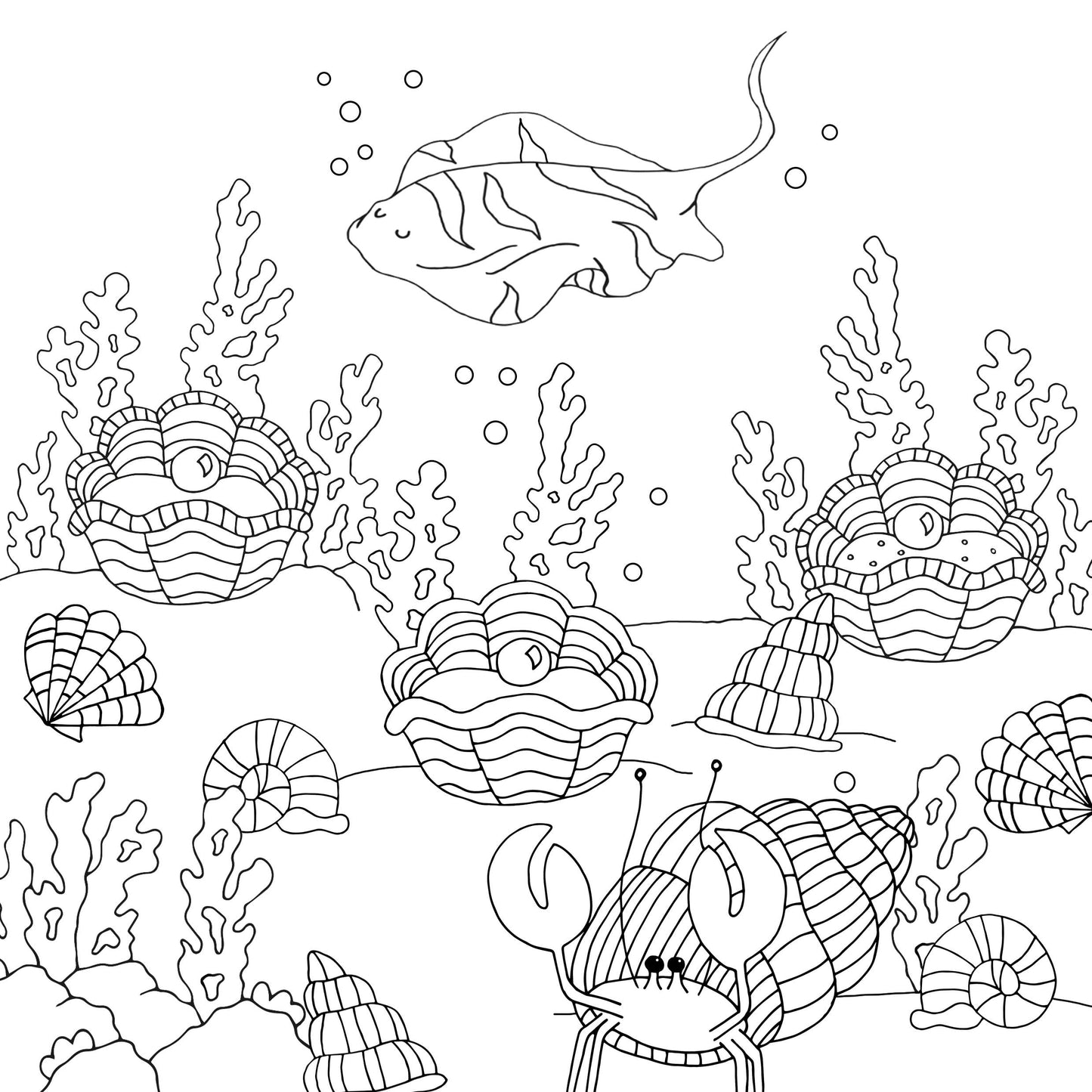 Ocean Colouring Book