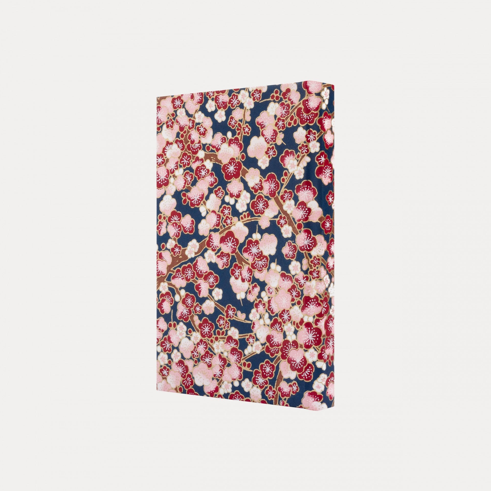 Pink Blossom and Dark Blue Pocket Notebook