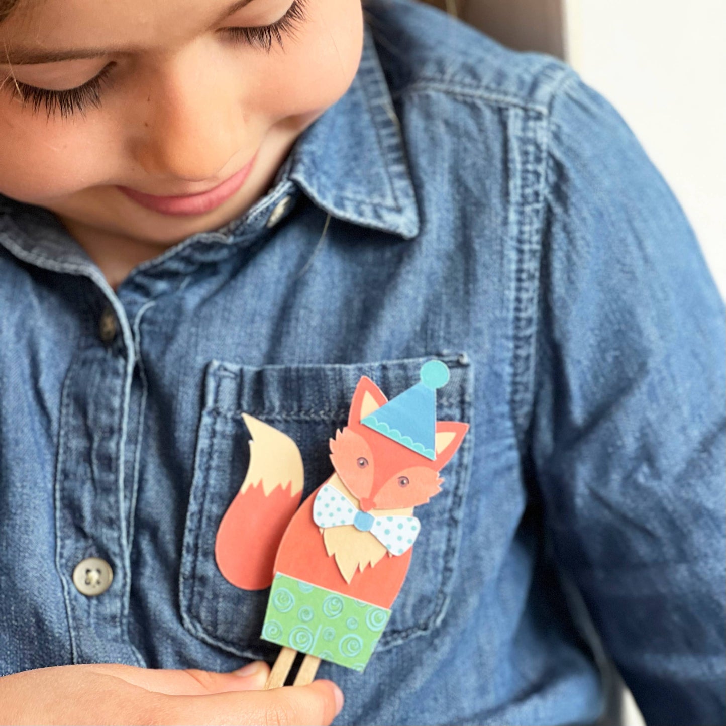 Make Your Own Fox Peg Doll Kit