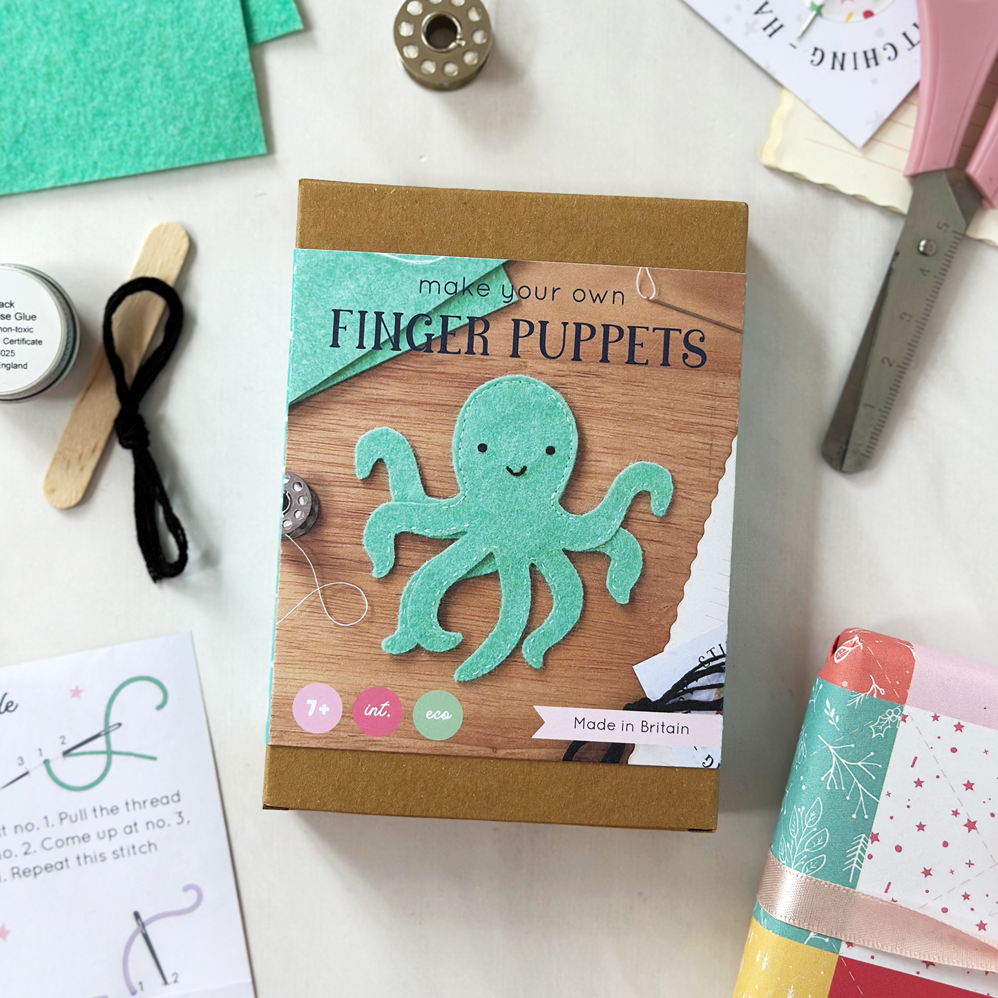 Octopus Finger Puppet Craft Kit