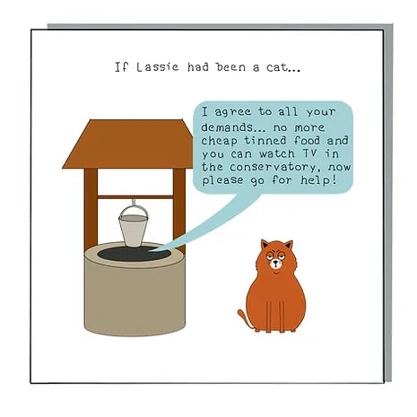 If Lassie Was a Cat Card