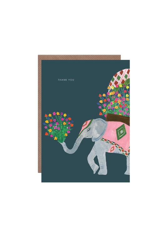 Thank You Elephant Greeting Card