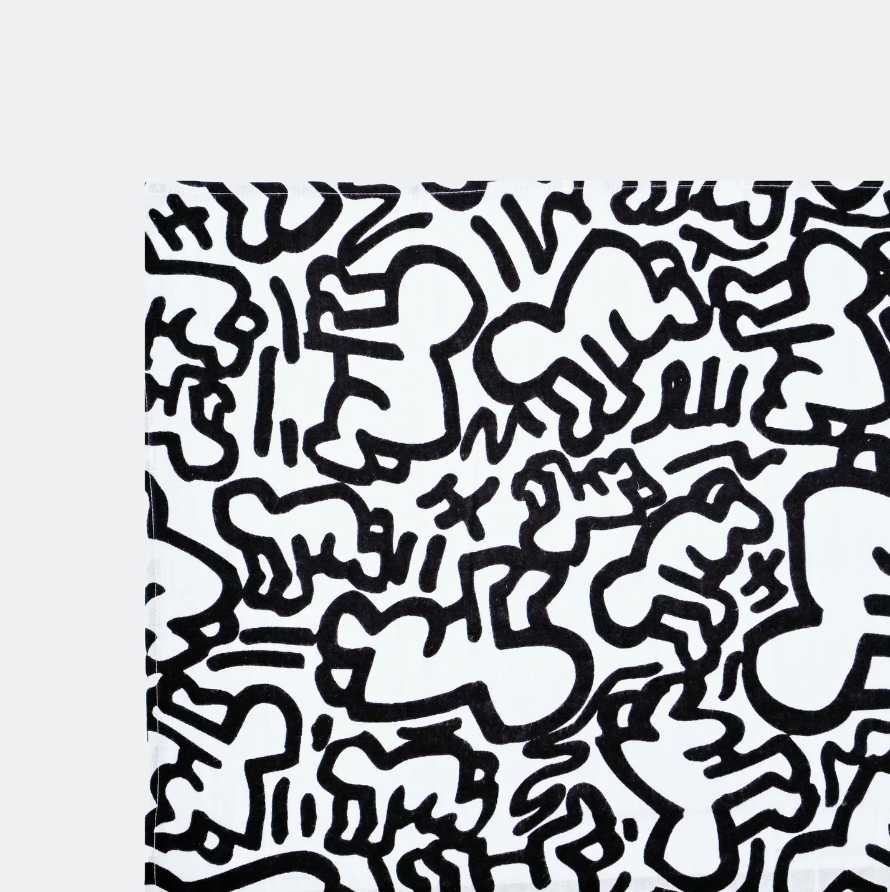 Etta Loves Keith Haring Muslin Squares Two Pack