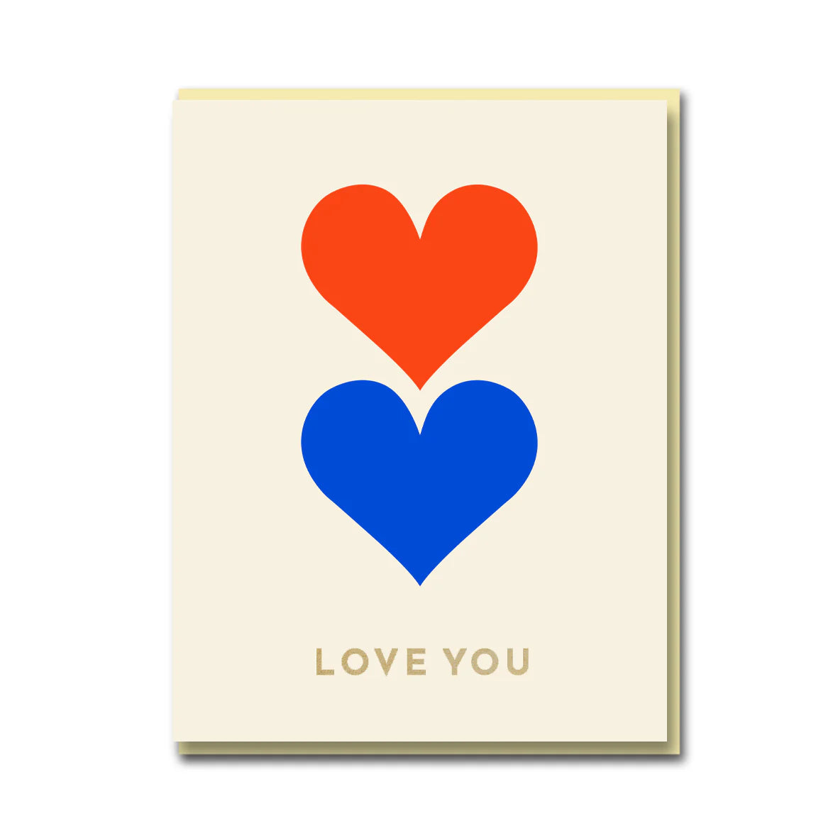 Sparkle & Spin Love You Hearts Greeting Card