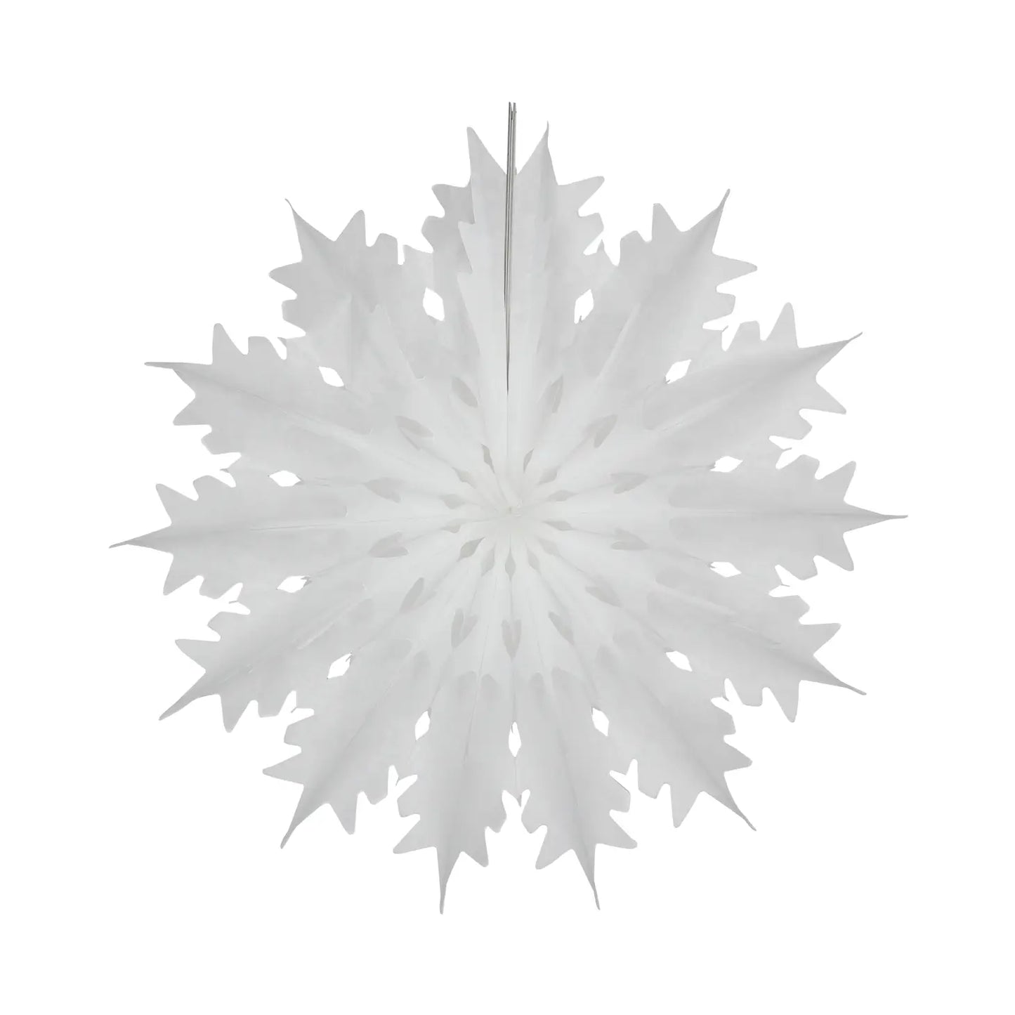 Christmas Classic Snowflake Fan - White