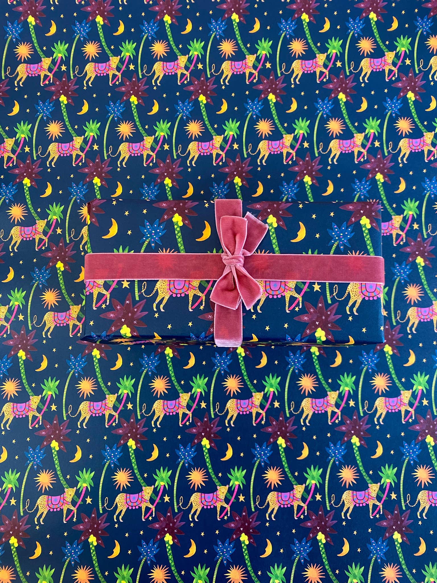 Midnight Leopard' Luxury Gift Wrap