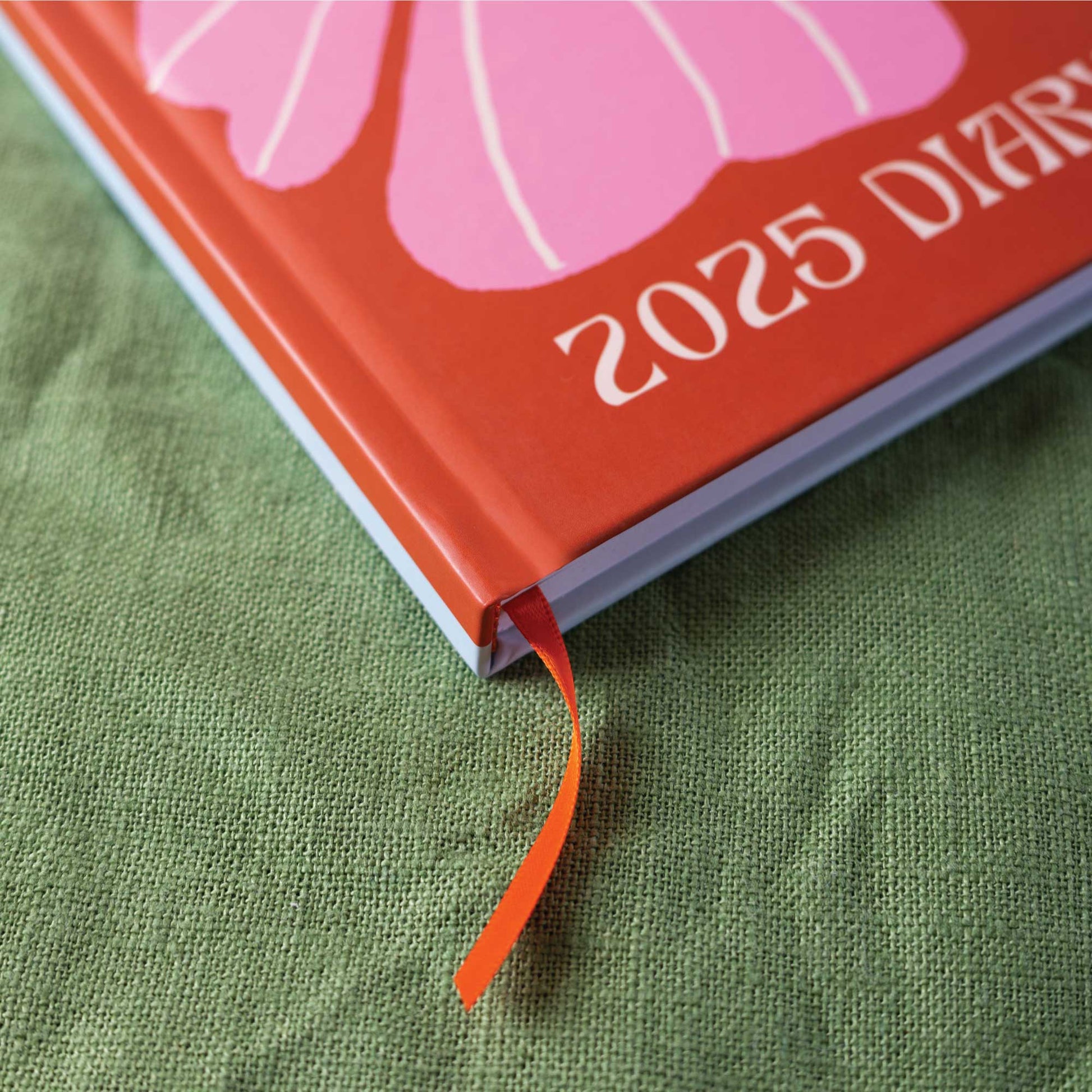 2025 Diary Sustainably Made A5 Hardcover Week to view flowers