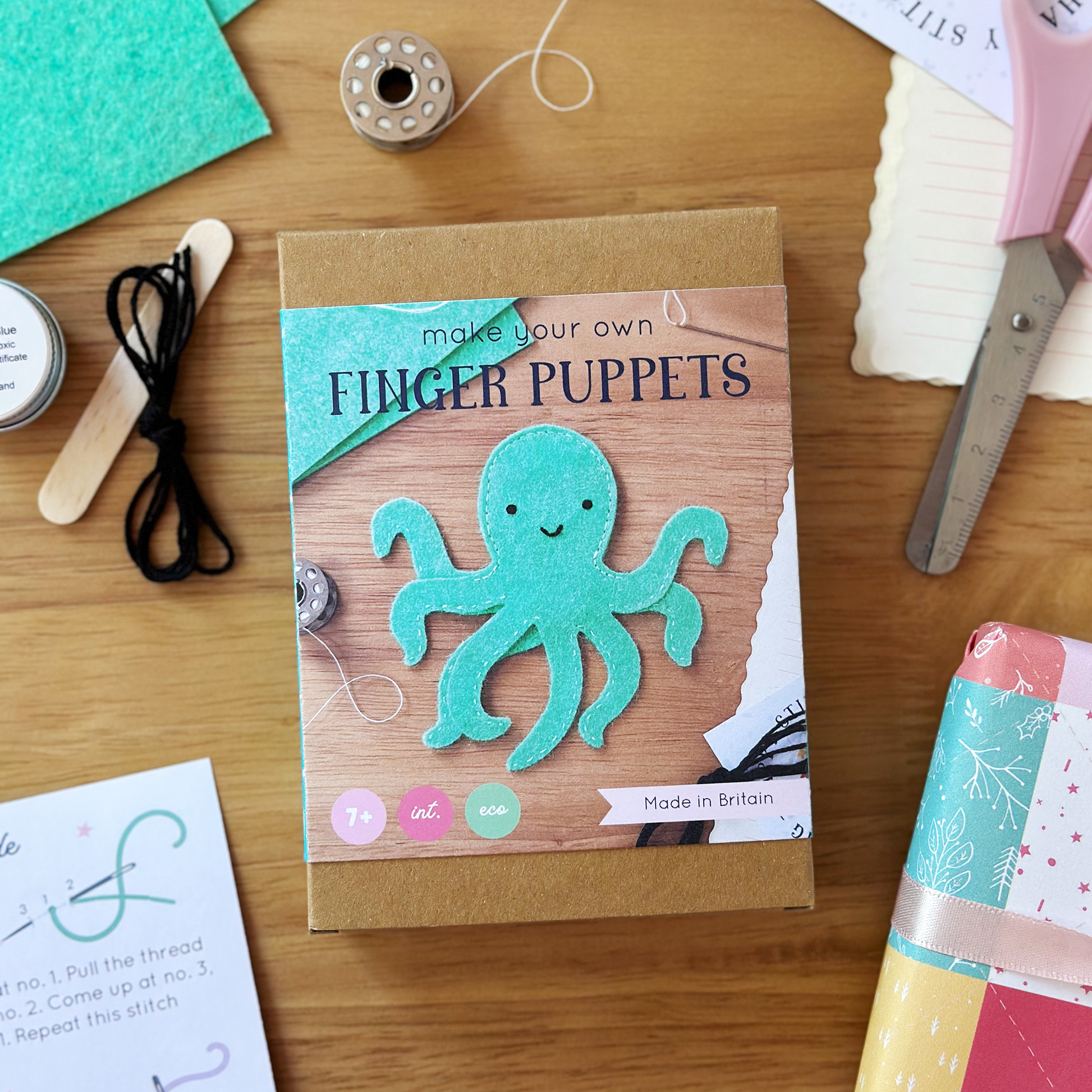 Octopus Finger Puppet Craft Kit