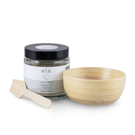 Elä Life's fragrance free natural French Green Clay is rich in minerals, elements and naturally rejuvenating oxides. Our Green Clay is one of the most majestic and effective mineral skin clays for your skin.&nbsp;

The fine clay is silky soft and readily absorbs water to create a paste. This is a drying mask to nourish and cleans your skin while drawing out any impurities. Comes with a small bamboo bowl and spatula for mixing h=the clay powder with water.