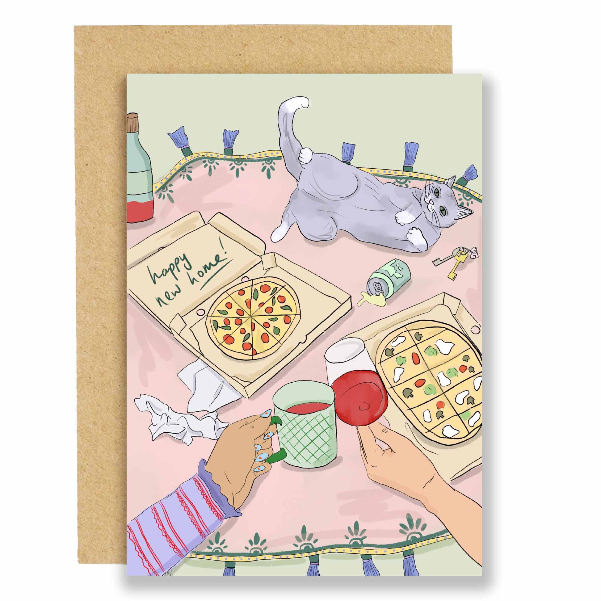 New home takeaway greeting card