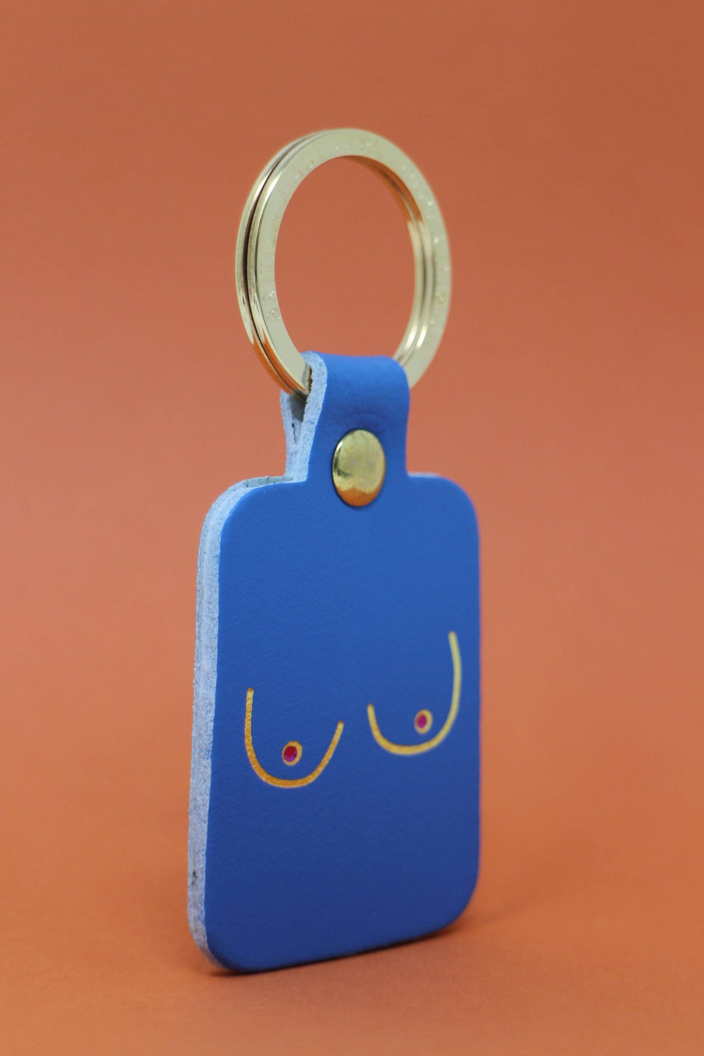 Boob Cornflower Leather Key Fob