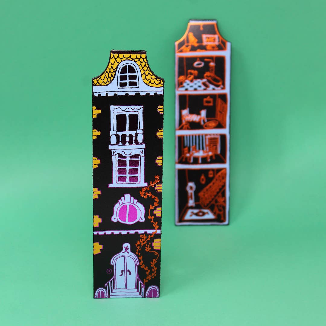 Dolls House Leather Bookmark