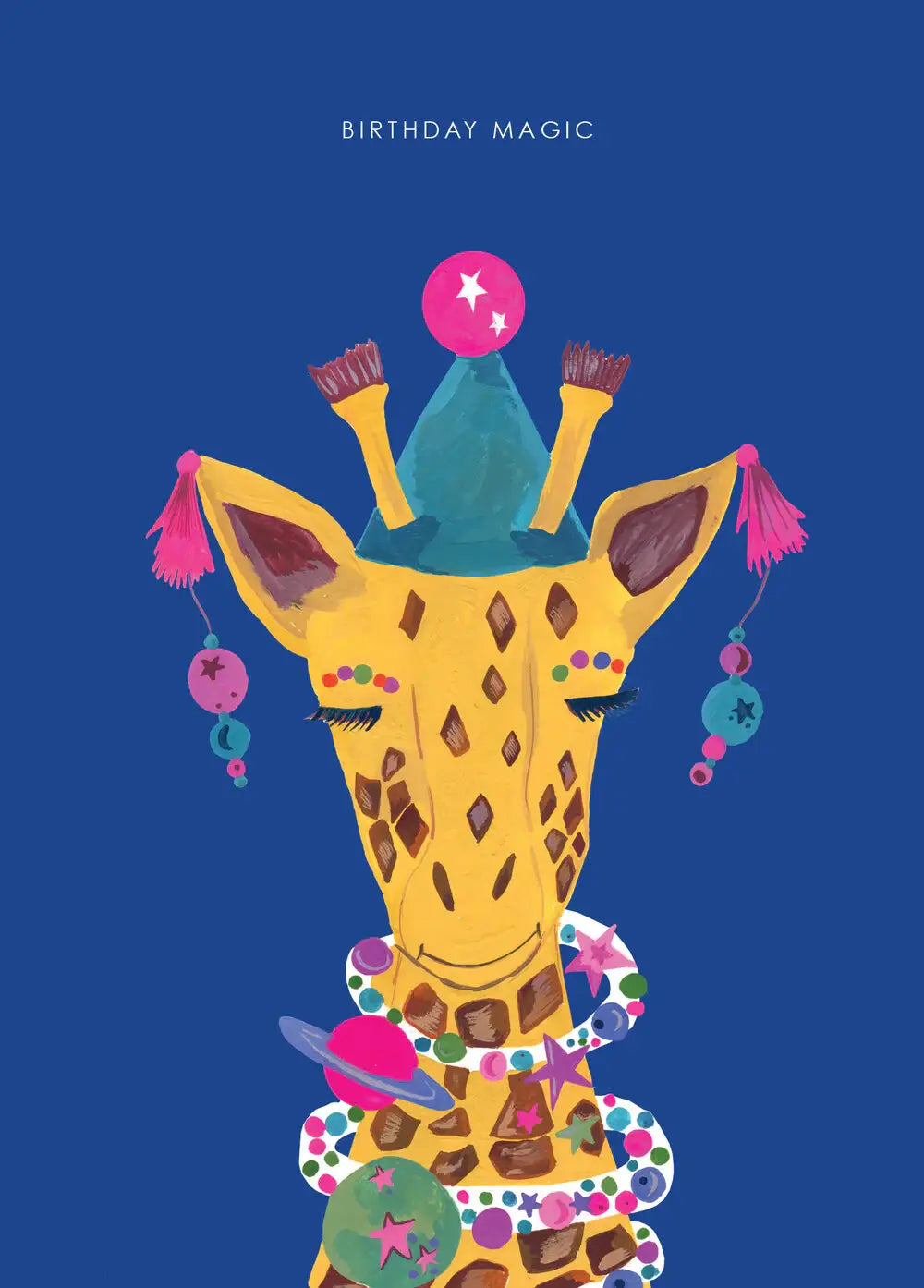 'Magic Giraffe' Birthday Greetings Card