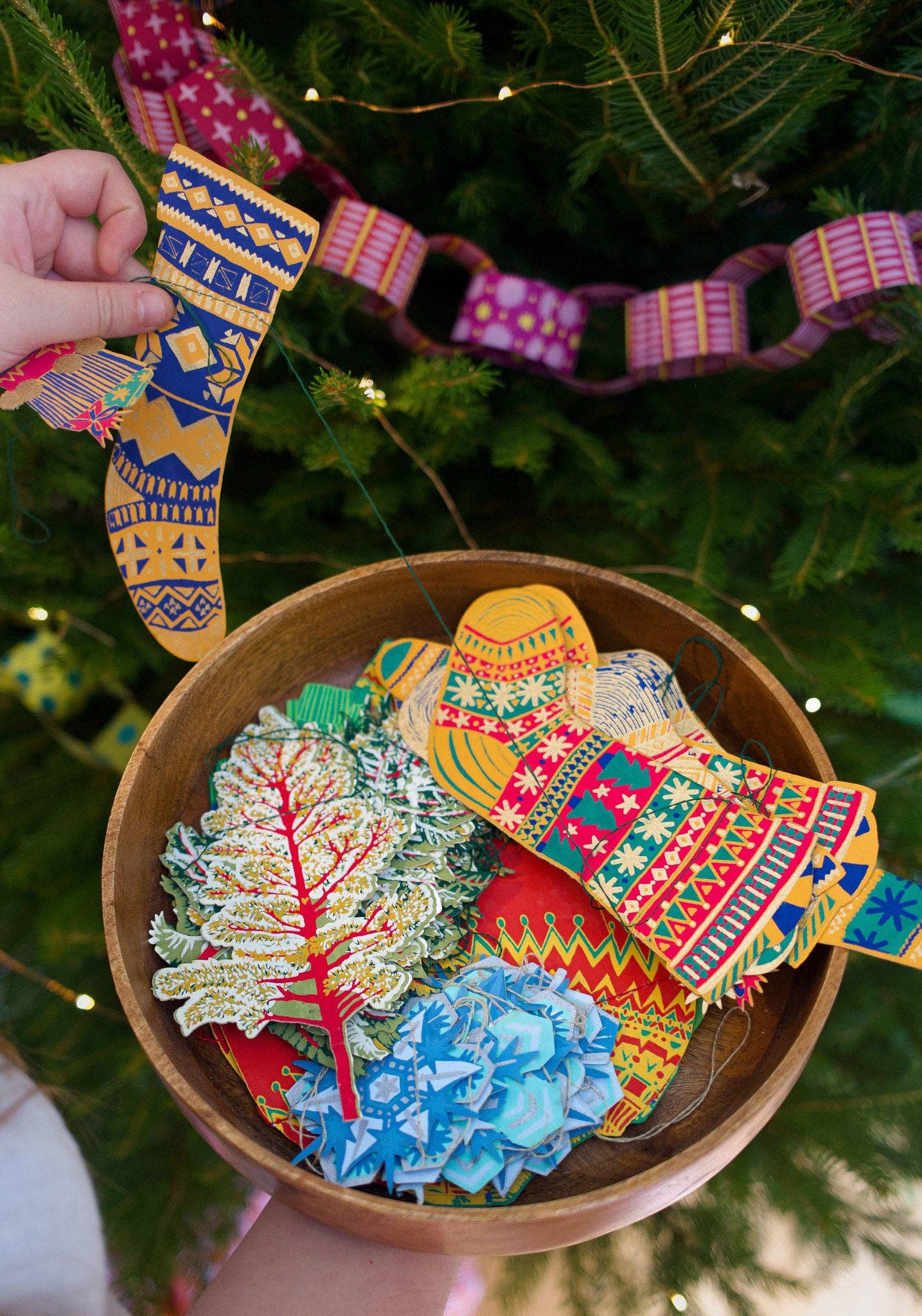 Festive Stockings Garland