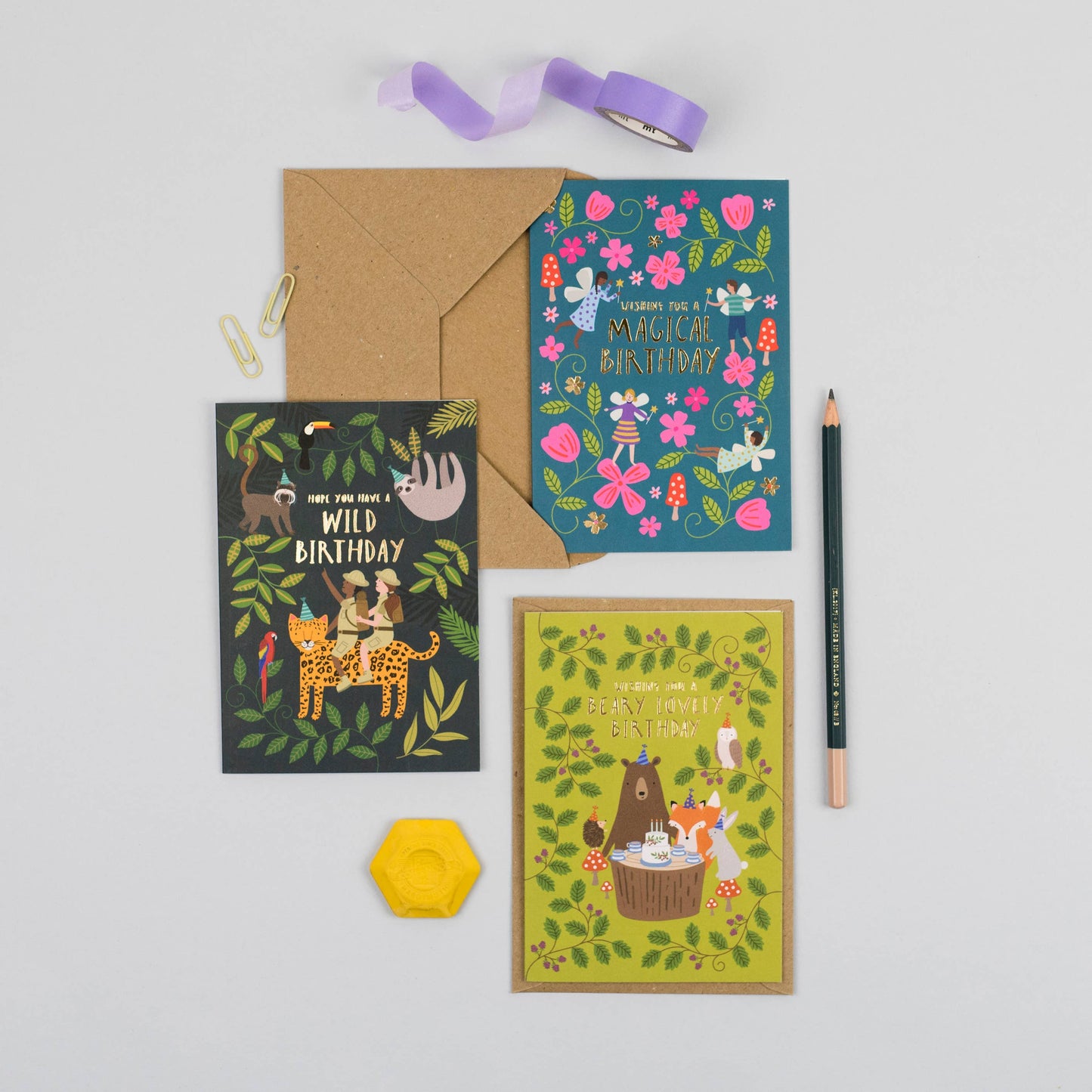 Woodland Party Birthday Card