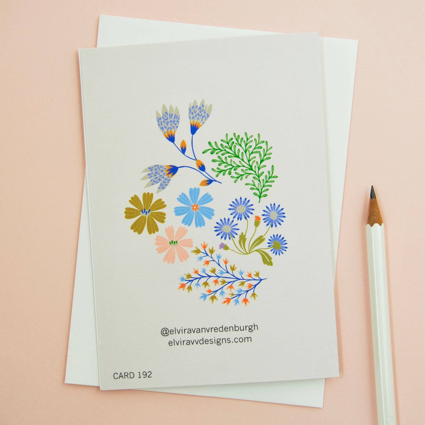 Thinking Of You Floral Sympathy Greetings Card