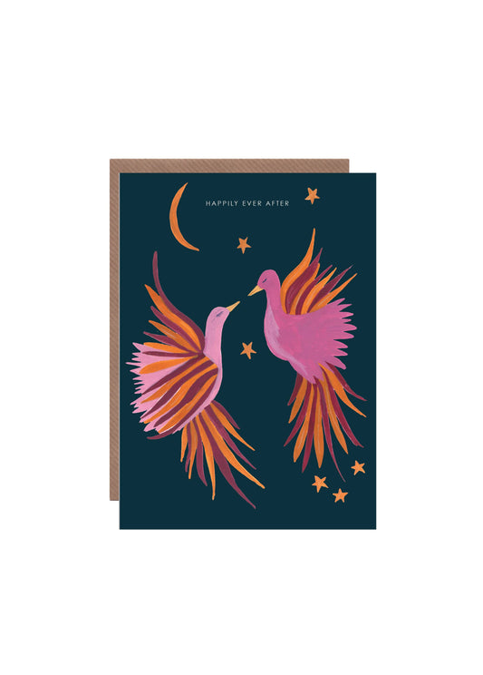 'Phoenix Night Sky' Greetings Card