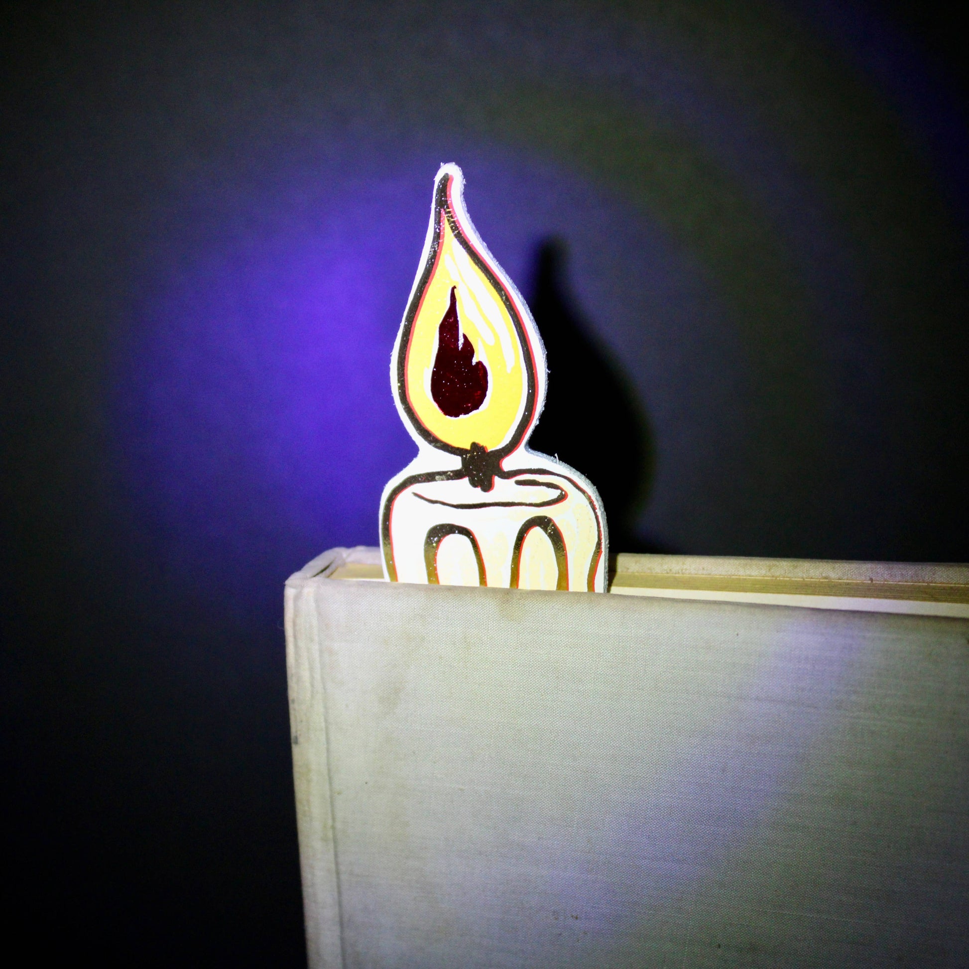 Candle Bookmark - Turquoise