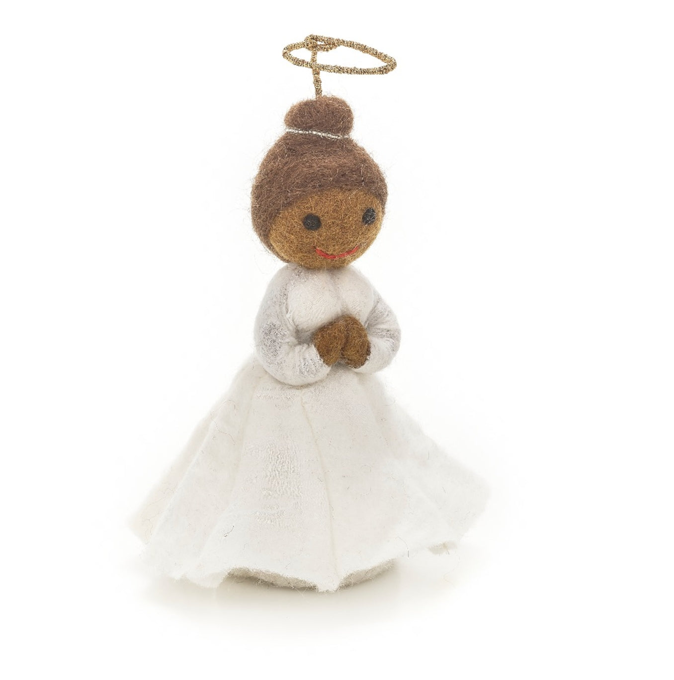 Black Christmas Angel Tree Topper Decoration