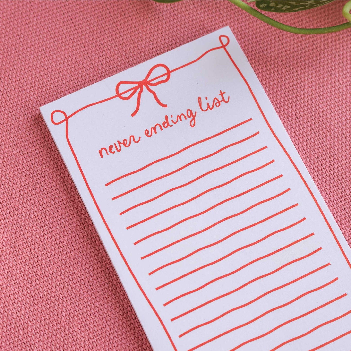 To Do List Pad Sustainably Made Never Ending