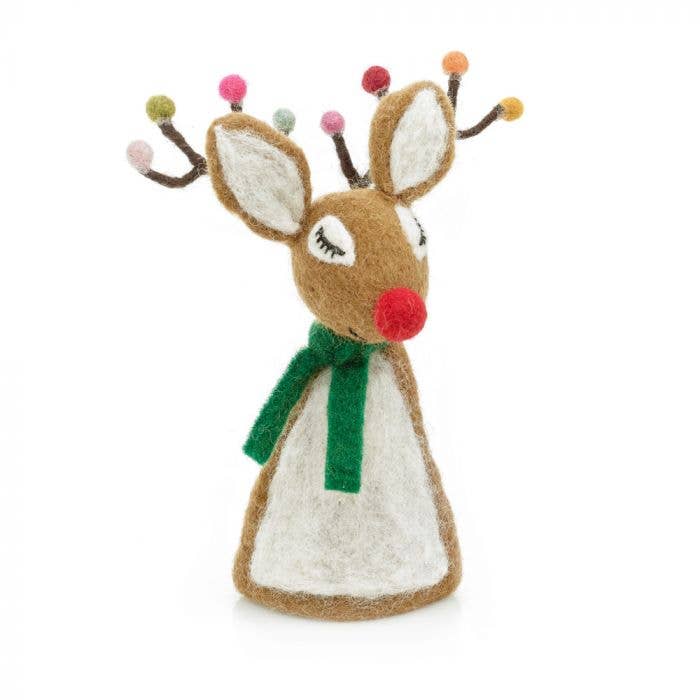 Sassy Rudolph Christmas Tree Topper Decoration