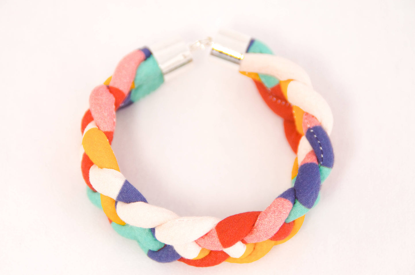 Braided Bangle - Fairground Follies in Harlequin