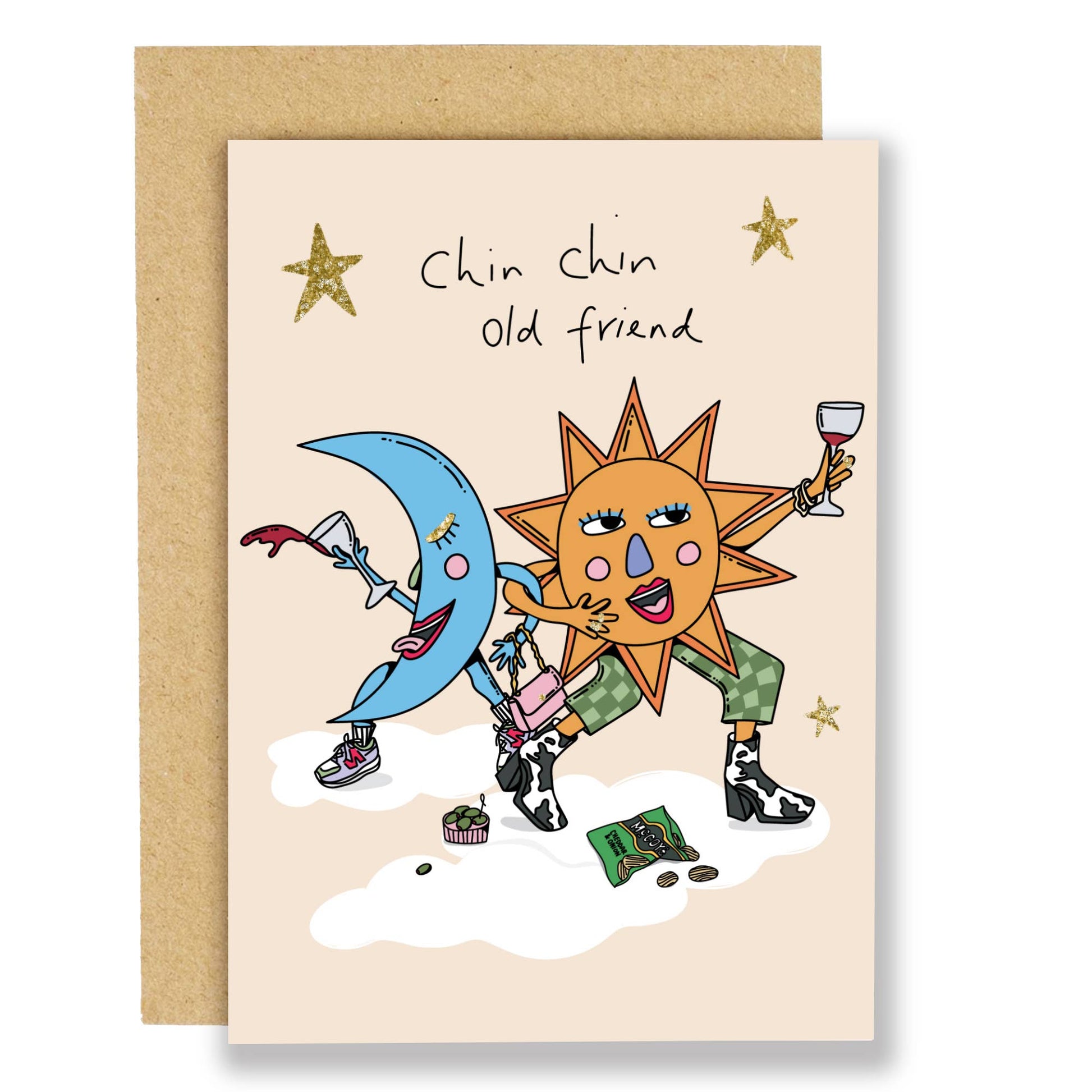 Birthday card- Chin chin Greeting Card