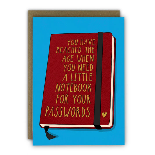 You Need A Little Book of Passwords Funny Birthday Card