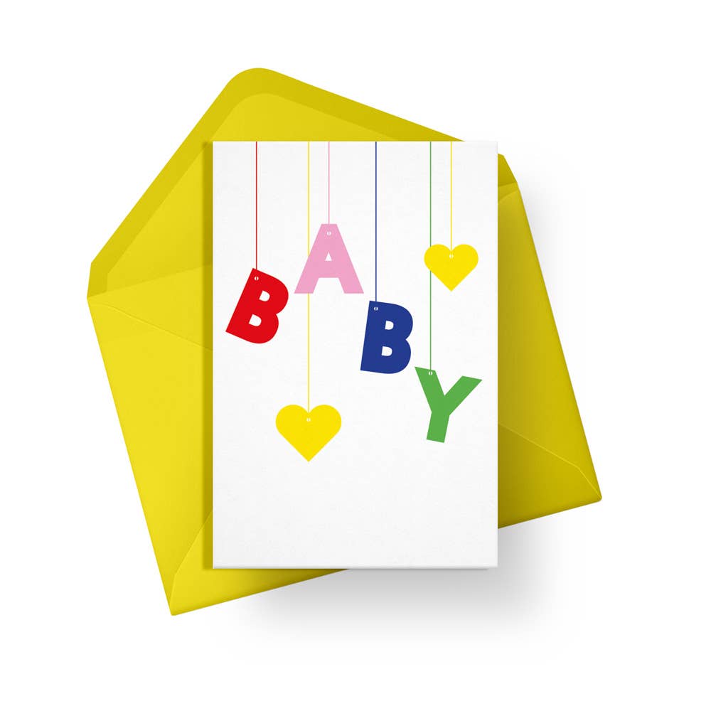 Baby Mobile Card | New Baby Card | Gender-neutral | Colourful