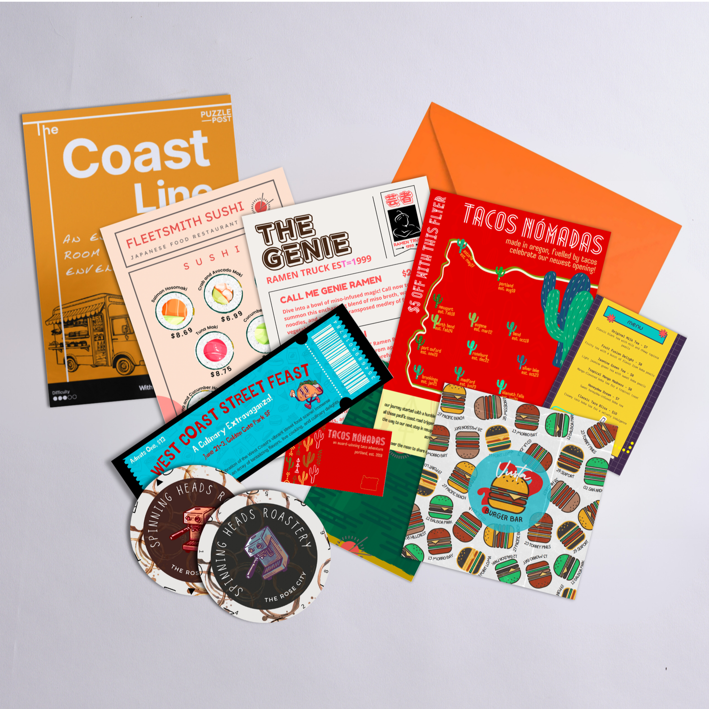 Escape Room in an Envelope: The Coast Line Board Game