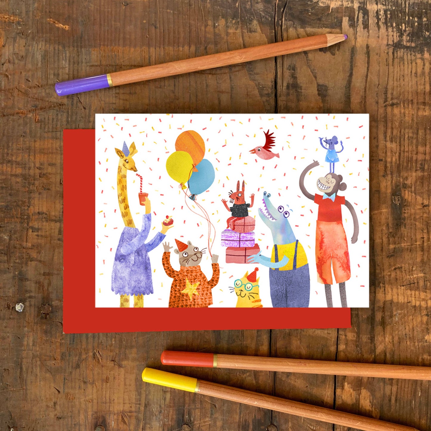 Party Animals Birthday Greeting Card