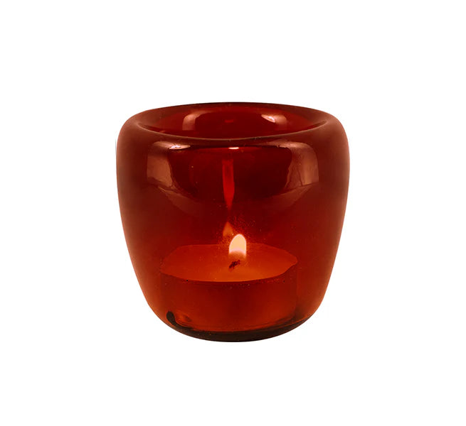 Handmade Glass Tealight Holders - Assorted Colours