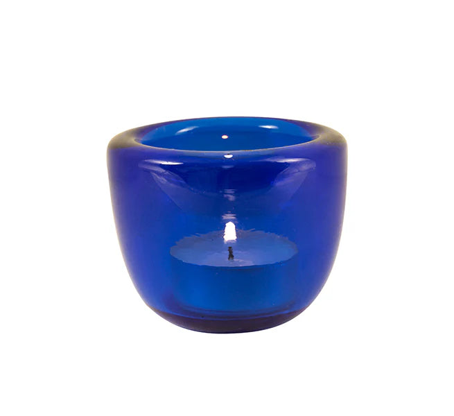 Handmade Glass Tealight Holders - Assorted Colours