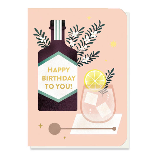 Rosemary Gin Birthday  Seed Card