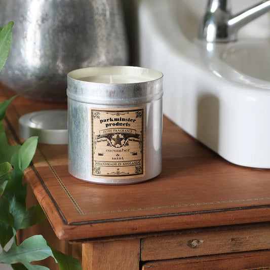 Cucumber  and Mint Tin Travel Candle