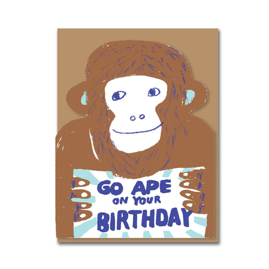 Go Ape Birthday Card