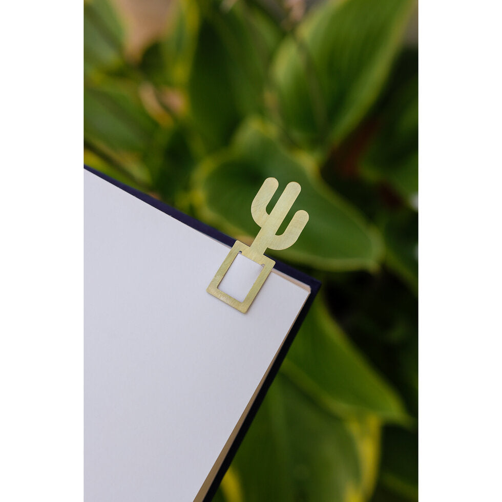 Brass Houseplant Bookmark Trio