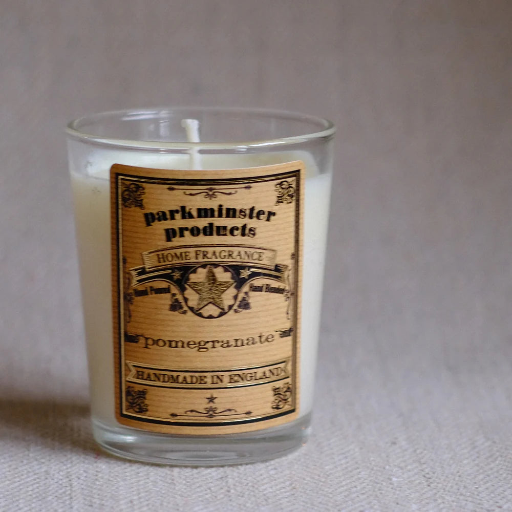 Pomegranate scented votive candle