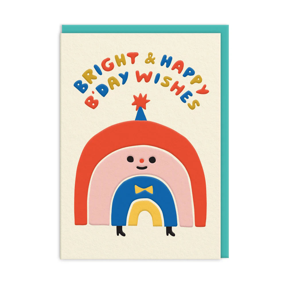 Rainbow Birthday Wishes Card