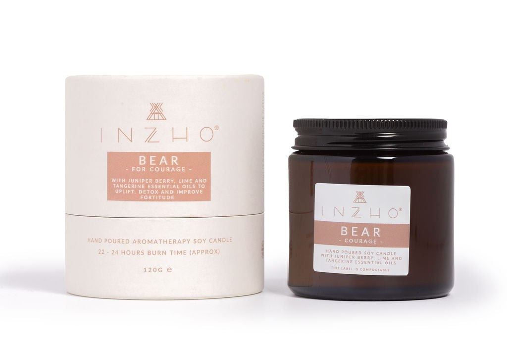 Bear - For Courage - Small Soy Candle