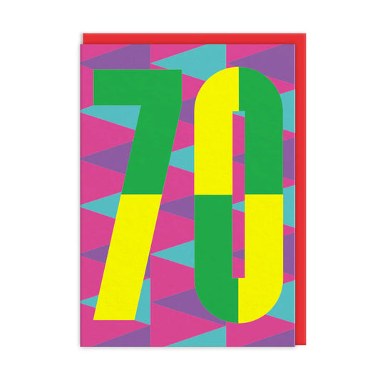 70th Birthday Card